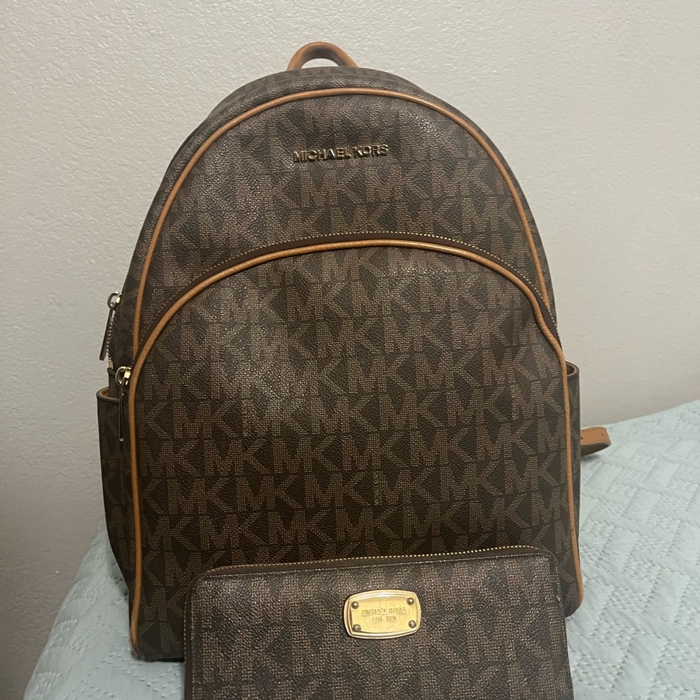 Michael Kors Brown Backpack
